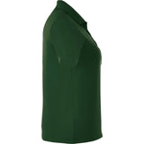 Right View of Green Women's DADE Short Sleeve Polo plain