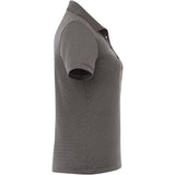 Right View of Grey Women's DADE Short Sleeve Polo plain