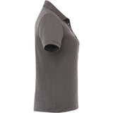 Right View of Grey Women's DADE Short Sleeve Polo plain