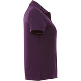 Right View of Purple Women's DADE Short Sleeve Polo plain