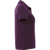 Right View of Purple Women's DADE Short Sleeve Polo plain