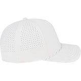 Right View of White Cap America Summit Perforated Cap with Rope plain