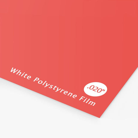 Styrene — printed .020 styrene plastic sign