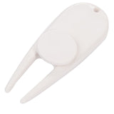 White Divot Tool with Ball Marker plain