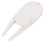 White Divot Tool with Ball Marker plain